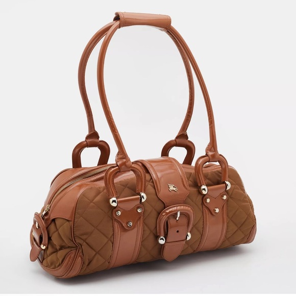 Burberry Nylon and Leather Large Manor Satchel-Preloved with Dust Bag & COA - Picture 3 of 9